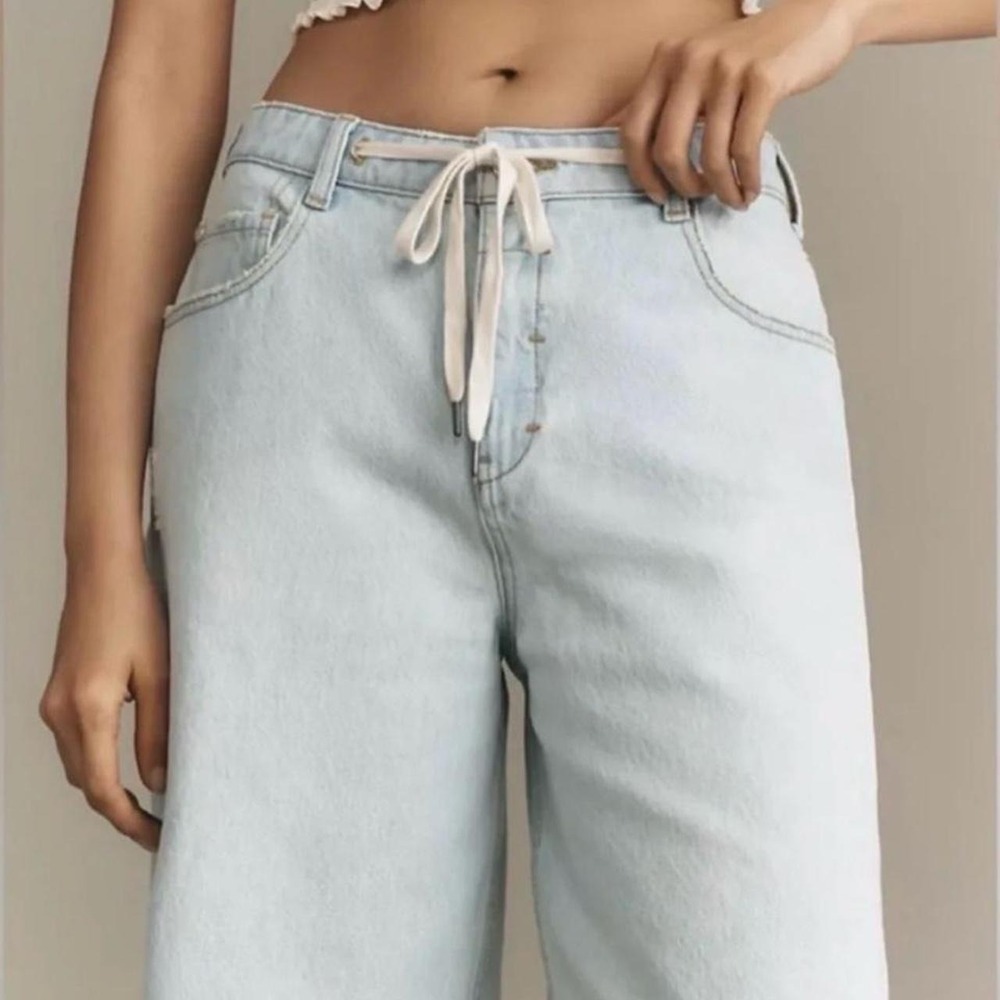 Anthropologie Pilcro Light Blue Denim Bermuda Sorts